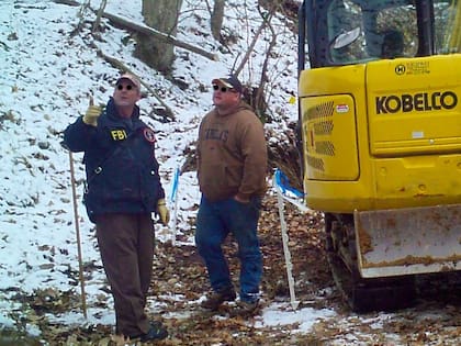 La supuesta excavación se realizó en marzo de 2018 en Dents Run