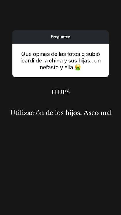 La tajante respuesta de Cinthia Fernández contra las fotos que Icardi publicó de la China Suárez y sus hijas, Francesca e Isabella