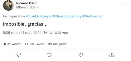 La tajante respuesta de Darín tras la postulación que hiciera de Santis