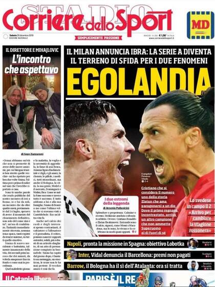 La tapa de Corriere dello Sport
