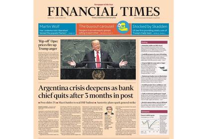 La tapa de Financial Times