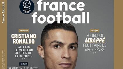 La tapa de France Football y la frase de Cristiano: "Soy el mejor de la historia"