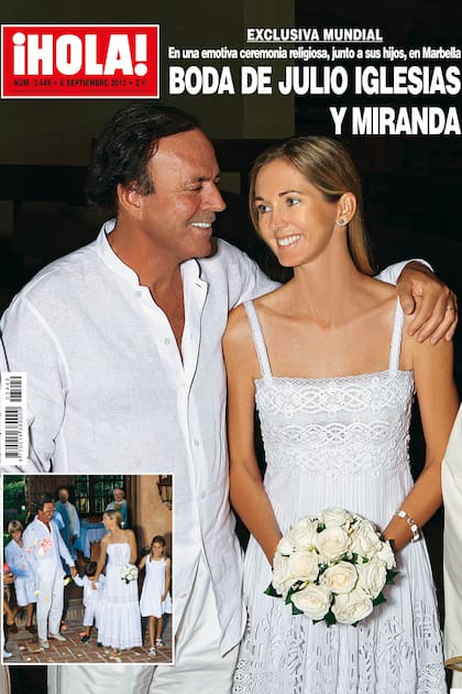 La tapa de ¡HOLA! que develó en exclusiva la boda secreta e íntima que la pareja celebró en agosto de 2010 en su finca de Marbella