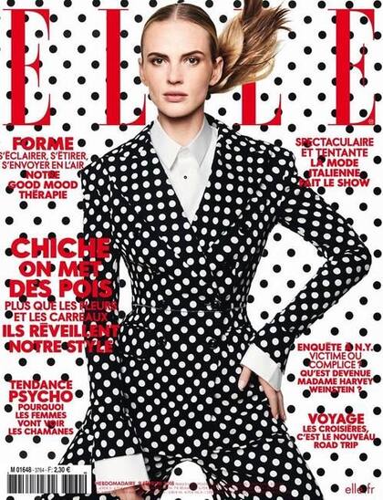 La tapa de la revista Elle francesa de febrero 2018