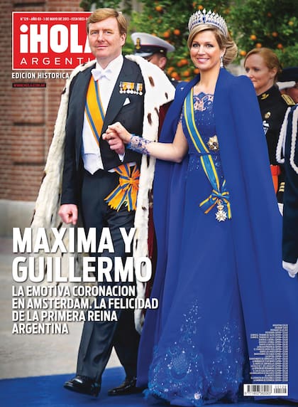 La tapa de la revista ¡Hola! Argentina el día de la coronación