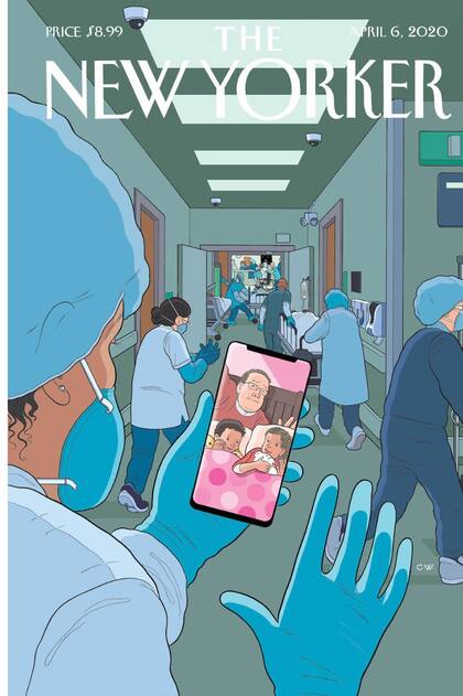 La tapa de la semana pasada de The New Yorker homenajeaba a los médicos y trabajadores de la salud