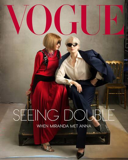 La tapa de mayo de Vogue con Anna Wintour y Meryl Streep, ambas de 76 años