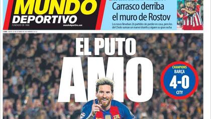 La tapa de Mundo Deportivo de este jueves, con Lionel Messi en el centro de la escena