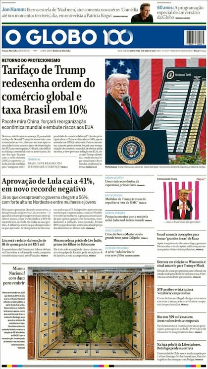 La tapa de O Globo