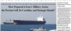 La amenaza a Javier Milei que publicó un diario de Irán en la tercera semana de la guerra