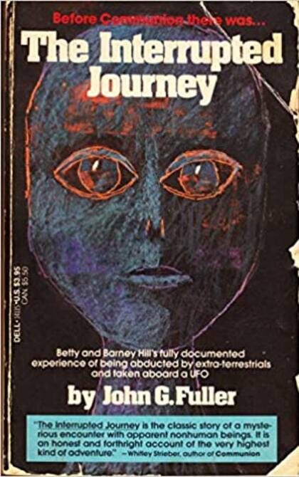 La tapa de una de las primeras ediciones del libro "El viaje interrumpido" de John G. Fuller