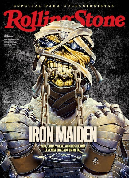 La tapa del bookazine Rolling Stone dedicado a Iron Maiden, ya disponible en todos los kioscos de diarios y revistas
