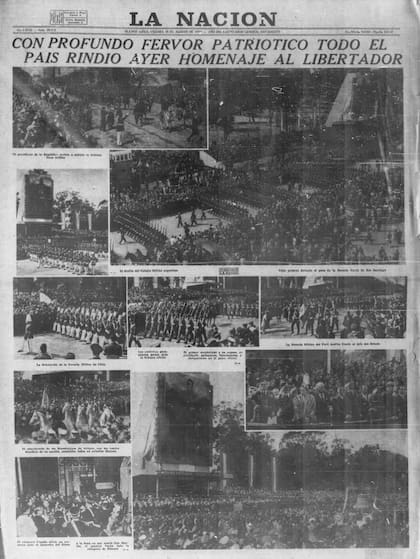 La tapa del diario La Nación del día siguiente