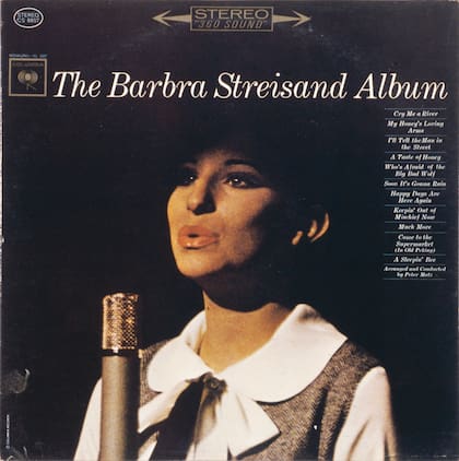 La tapa del disco The Barbra Streisand Album, lanzado en 1963 por Columbia Records.