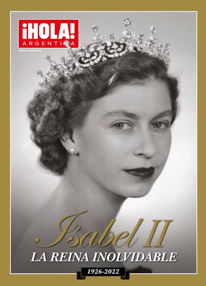La tapa del especial de ¡HOLA! Argentina que recorre la vida de Isabel II y su reinado. Una edición histórica para coleccionar.