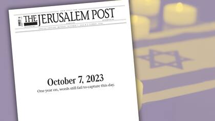 La tapa del Jerusalem Post de hoy, que conmemora el 7 de octubre de 2023, un día de dolor que sigue resonando en la memoria colectiva de Israel y el mundo.