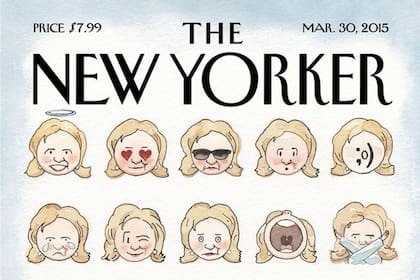 La tapa del New Yorker con los emoji de Hillary Clinton