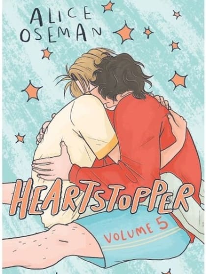 La tapa del quinto volumen de Heartstopper