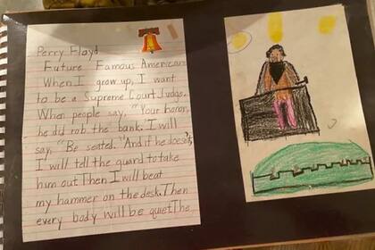 La tarea escolar de George Floyd: cuando tenía 8 años dijo que quería ser juez de la Corte Suprema