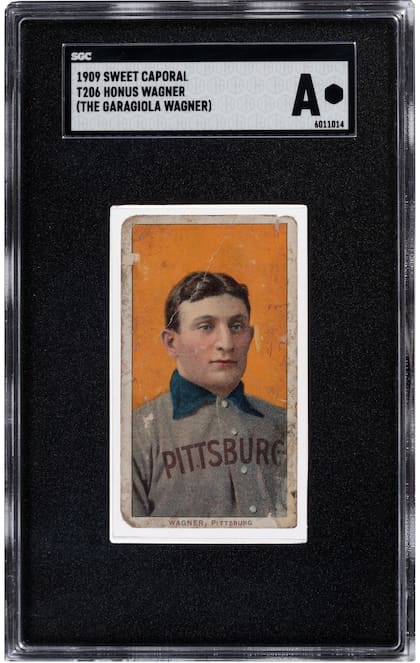 La tarjeta de béisbol 1909 T206 Honus Wagner fue vendida por US$2,5 millones