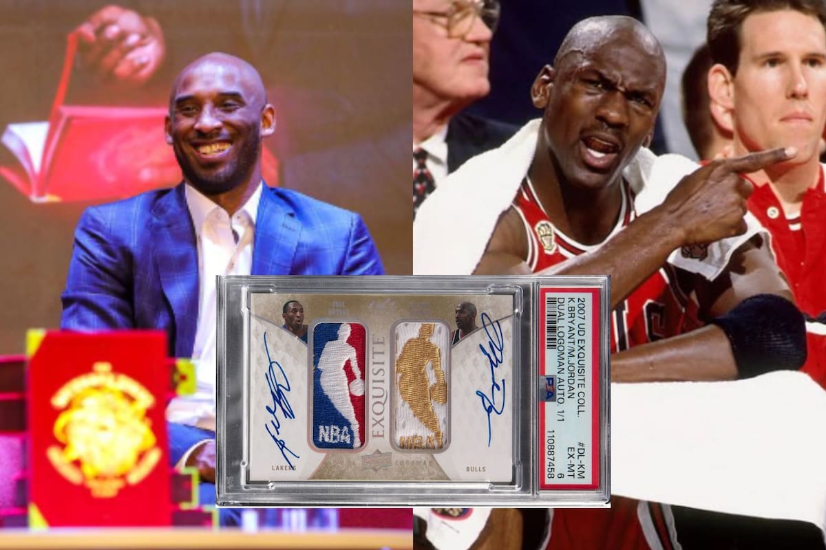 Es única en el mundo y ahora vale una fortuna: la tarjeta de Michael Jordan y Kobe Bryant que rompió un récord histórico