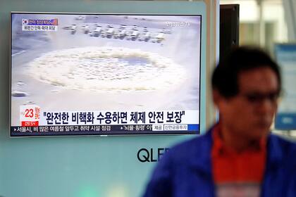 La televisión surcoreana anuncia el desmantelamiento del sitio de pruebas nucleares en Corea del Norte
