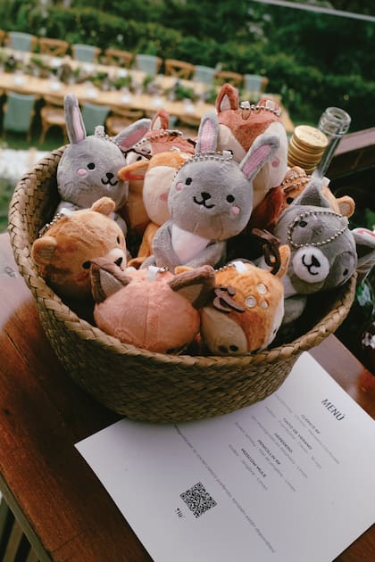 La temática del bosque encantado atravesó cada uno de los detalles de la ambientación