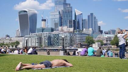 La temperatura en Londres durante el verano fue insólita.