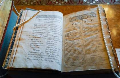 La tempestad, nunca antes impresa, encabeza el orden de obras en el Primer Folio