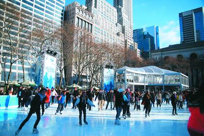 La temporada de patín en el Rockefeller Center suele extenderse hasta abril