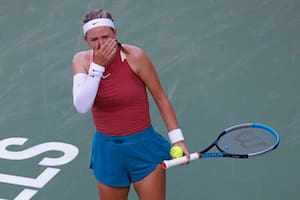 El llanto de la tenista Azarenka en pleno partido por la invasión de Rusia a Ucrania