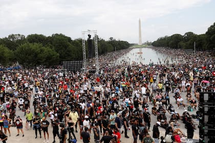 Una multitud en Washington para la marcha