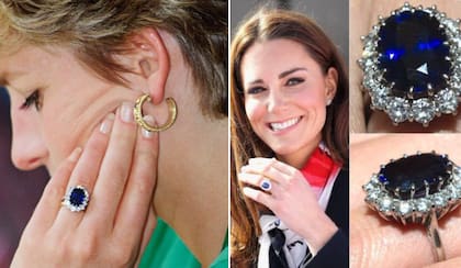 La teoría que relaciona un anillo de Lady Di con los problemas de Kate Middleton (Foto: captura de X/@arycarangi)