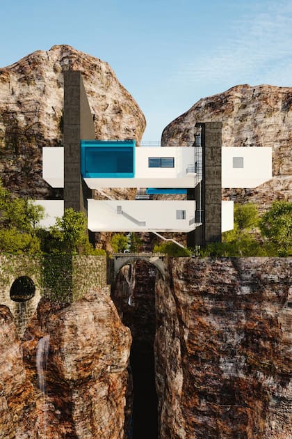 La tercera construcción de Eshtiyaghi que forma parte de esta nómina, está ubicada sobre los acantilados en Vancouver.