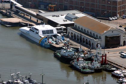 La terminal de Buquebus en Montevideo