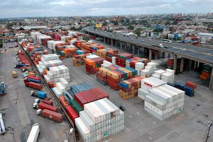 La terminal portuaria de Exolgan, en Dock Sud