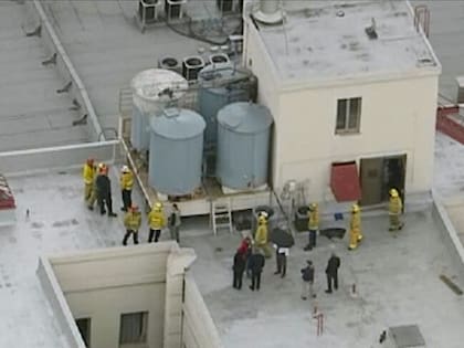 La terraza del Hotel Cecil tras el hallazgo del cuerpo de Elisa Lam (Foto: Captura de video)