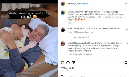 La tierna imagen de Luis Ventura junto a Antonio
