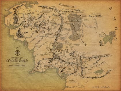 La Tierra Media es el mundo de fantasía donde Tolkien situó a su Legendarium