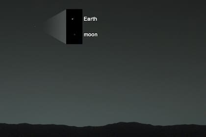 La Tierra y la Luna se pueden ver simple vista desde la superficie marciana