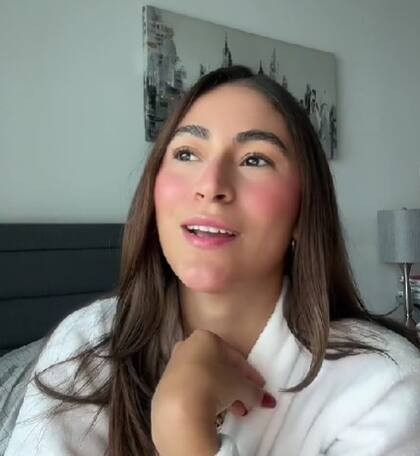 La tiktoker cuenta con casi 100 mil seguidores en esa red social