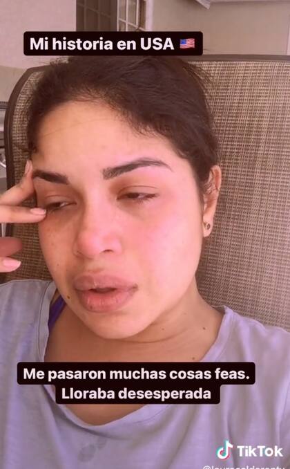 La tiktoker derramó muchas lágrimas antes de conseguir la residencia de EE.UU.