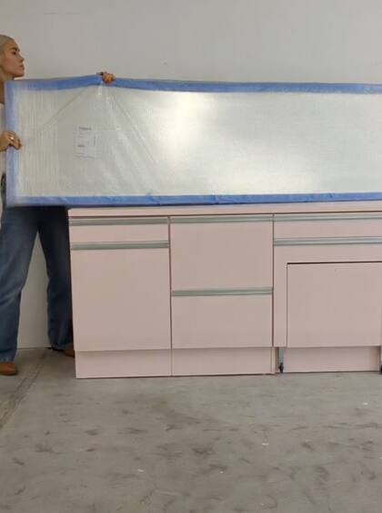 La tiktoker mostró el resultado de cómo quedó su cocina e impactó a la comunidad virtual