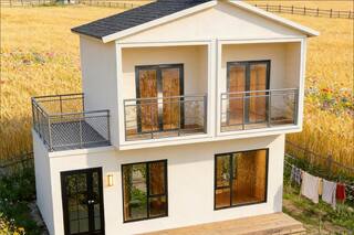 La tiny house prefabricada de dos pisos y cuatro habitaciones que se vende en Amazon USA