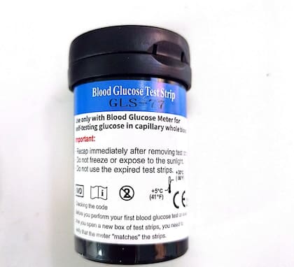 La tira de glucosa prohibida por la Anmat.