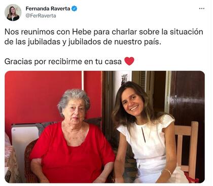 La titular de la Anses, Fernanda Raverta, compartió detalles de su reunión con Hebe de Bonafini