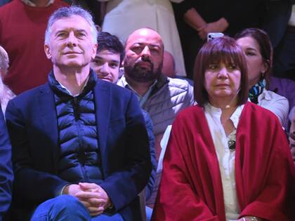 La titular del PRO, Patricia Bullrich y Mauricio Macri. Archivo.