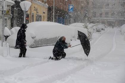 Imágenes sorprendentes de Madrid por la tormenta de nieve Filomena