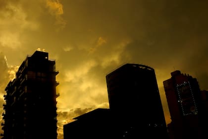 La tormenta fotografiada desde Vicente López