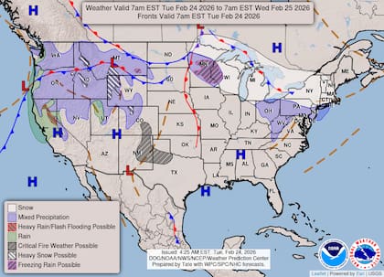 La tormenta invernal comenzará a desplazarse hacia Canadá, y dejará un rastro de frío intenso y ráfagas de viento remanentes en el noreste